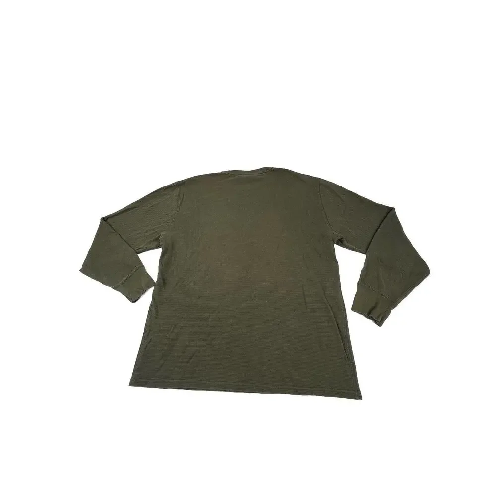 Polo Ralph Lauren Army Green Long Sleeve Sleep Shirt Mens Size Large S3